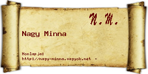 Nagy Minna névjegykártya